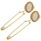 thumbnail image 1 of BESTYASH 2Ud Colador Para Té Dorado Para Hogar Material Resistente Y Ligero Con, 1 of 7