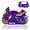Purple, variant on Unique Case Compatible with AirPods 3(New),Creative Fun 3D Cartoon Motociclo Design AirPods Cover Case Cool Skin Soft Rubber Shockproof Protective Case (AirPods 3, Black)