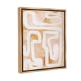 thumbnail image 4 of Stupell Industries Muted Abstract Squiggle Abstract Painting Brown Floater Framed Canvas Art Print Wall Art, 17 x 21, 4 of 10