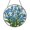 Acrylic 3.5 Inch, variant on Botanical Forget-Me-Not Stained Glass Suncatcher, In Loving Memory Window Ornament