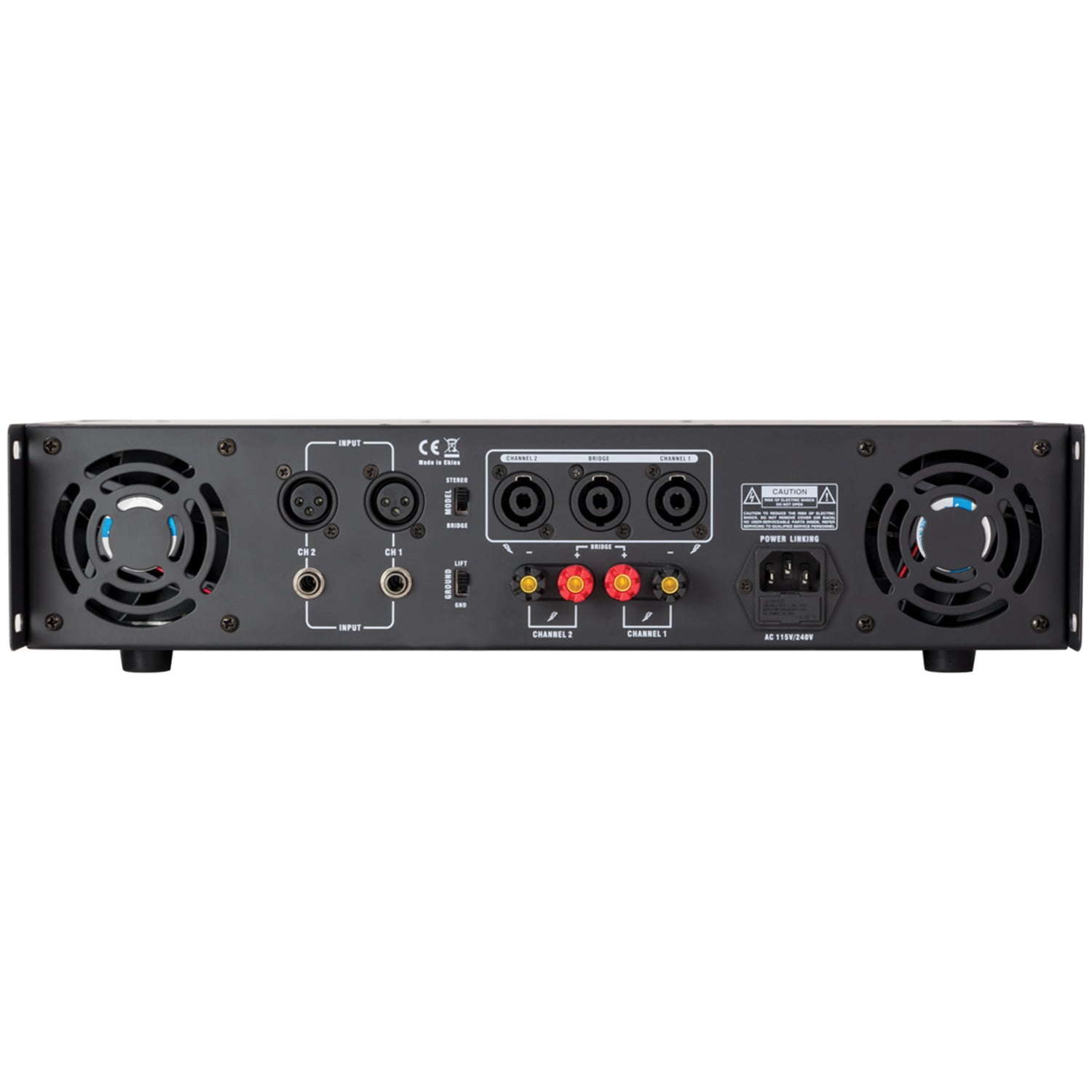 Gemini XGA Series 2,000-Watt-Peak-Power 2.0-Channel Professional Audio Power Amplifier, XGA-2000PT