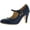 Blue, variant on KIMMY-21 Womens Round Toe Mid Heel Mary Jane Pumps-Shoes Pumps
