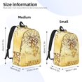thumbnail image 2 of Yiaed Bunch of Grapes Print Print Laptop Backpack Travel Canvas Backpack Vintage Aesthetic Backpack for School Knapsack Backpack Backpack for School-Small, 2 of 5