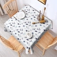 thumbnail image 2 of Pioneer Flower Floral Print Pattern Square Tablecloth, Waterproof Wipeable Spillproof Washable Table Cover for Home Kitchen Party Decor, 42"x42", 2 of 6