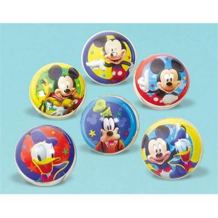 Amscan 392562 Mickey Mouse Clubhouse Bounce Balls - Pack of 36