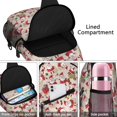 thumbnail image 4 of Sling Backpack,Beige Christmas Santa and Gift Pattern Sling Bag with Water Bottle Holder,Waterproof Sling Bag for Men/Women with Headphone Jack for Hiking,Travel, 4 of 6