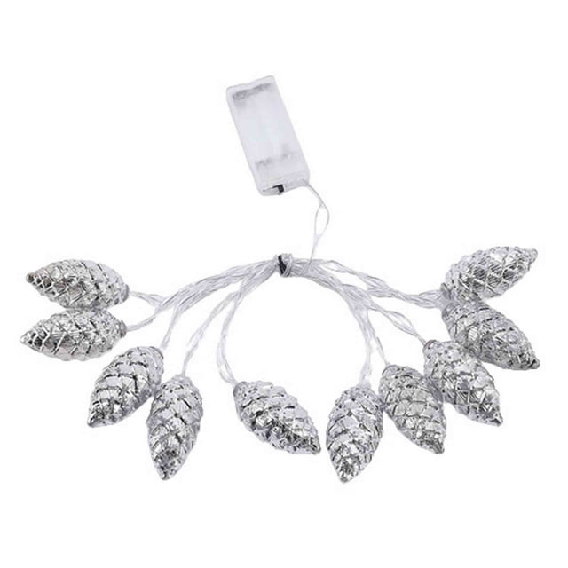 Led String Christmas Lights Pinecone Lights Battery Operated Christmas Tree Pendant Party Decoration 150Cm Led Light String For Christmas Tree Home Festival Decor Indoor Outdoor Decorative