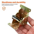 thumbnail image 4 of FRCOLOR locking hinge 4pcs Locking Hinge 90 Degree Locking Foldable Hinges Folding Table Chair Leg Brackets,2.68"X2.48"X2.13", 4 of 5
