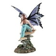 thumbnail image 2 of Amy Brown Forest Willow Nice Fairy Sitting On Wild Giant Mushroom Stool Statue, 2 of 9
