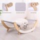 thumbnail image 4 of Cat Hammock, Pet Bed, Solid Wood Fancy Swing Chair, 2 in 1 Chair and Hammocks, Cat Furniture Gift for Your Small to Medium Size Cat and Dog, 4 of 5