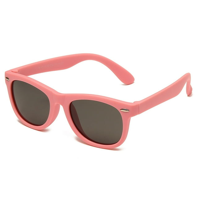 Lunettes de Soleil Classiques en Silicone pour Enfants UV400 Lunettes pour Garçons Filles TR90 Lunettes de Soleil pour Enfants Protection UV Lunettes pour Enfants FGS
