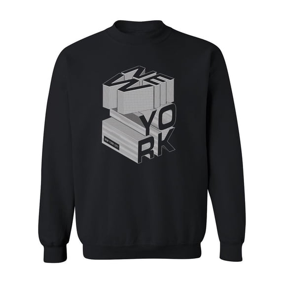 New York City Design. Sweatshirt Men -Image by Shutterstock, Male 4X-Large