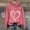 Hot Pink, variant on Baqcunre Womens Tops Love Women's Letter Print Long Sleeve Hooded Sweatshirt(Hot Pink S-3XL),Womens Sweatshirt Womens Hoodies Graphic Hoodies Valentine'S Day Shirts For Women