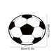 thumbnail image 3 of Alfombra temática de fútbol americano esterilla interior exterior • Diseño de campo de fútbol de poliéster • Alfombra redonda negra verde de 23,6 pulgadas • Decoración del porche del porche del, 3 of 6