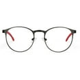 thumbnail image 4 of Black Red Round BIFOCAL Photochromic Reading Glasses 1.00 for Women and Men Presbyopic Eyeglasses Outdoor Sports Fishing Metal Sunglasses Readers +1.00 UV, 4 of 6