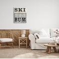 thumbnail image 2 of Stupell Industries Ski Bum Snowflake Sign Graphic Art Gallery Wrapped Canvas Print Wall Art, Design by Livi Finn, 2 of 2