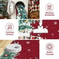 thumbnail image 7 of FairOnly Red 2'x8'Christmas Tree Snow Runner Rug for Dining Room Soft Non Slip Machine Washable Foldable Rug for Hallway Bedroom, 7 of 7