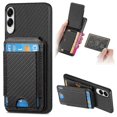 thumbnail image 1 of For Samsung Galaxy S25 Edge Case with Card Holder Kickstand Leather Back Cover, 1 of 3