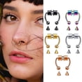 thumbnail image 3 of Piercing falso para mujer, aro para la nariz, tabique, Clip para la nariz sin perforación, HipHoop Rock, imán de acero inoxidable, joyería Punk para el cuerpo, 3 of 4