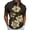 A-Grey21, variant on Bibifish Mens Polo Shirts Gold Leaf Print Short Sleeve Zip Lapel Collar Solid Black Shirts Summer Vacation Wear Tops