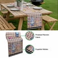 thumbnail image 5 of Bunny Gnomes Easter Table Runner - 48 Inch Long, Kitchen Dining Table Runner Dresser Scarves, Eggs Brown Checkered Farmhouse Farmhouse Decor for Coffee Tables Wedding Party Banquet, 5 of 8