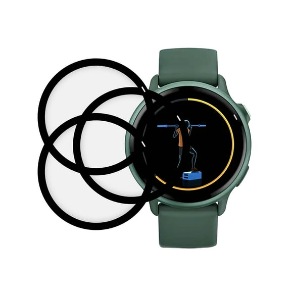 KIQ 3 Pack Regular Tempered Glass Screen Protector for Garmin Vivoactive 6