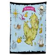 thumbnail image 3 of Ambesonne Cartoon Tablecloth Rectangular Table Cover, Treasure Island Skull, 52"x70", Multicolor, 3 of 4