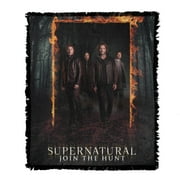 Supernatural Blanket, 50'x60' Fire Frame Woven Tapestry Cotton Blend Fringed Throw