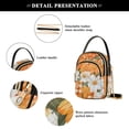 thumbnail image 4 of FORMRS Crossbody Bag for Women Quilted Travel Shoulder Cell Phone Purse with Chain Strap Handbag, Sunny Floral, 4 of 7