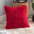 thumbnail image 2 of Fundas de almohada decorativas ANRODUO, piel sintética roja, 45 x 45 cm, 2 unidades, 2 of 6