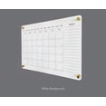 thumbnail image 4 of Black Acrylic Dry Erase Board - Personalized Calendar 2024, Clear Plaque for Wall, Personalized Clear Wall Calendar, Writing Board with Standoffs, 4 of 6