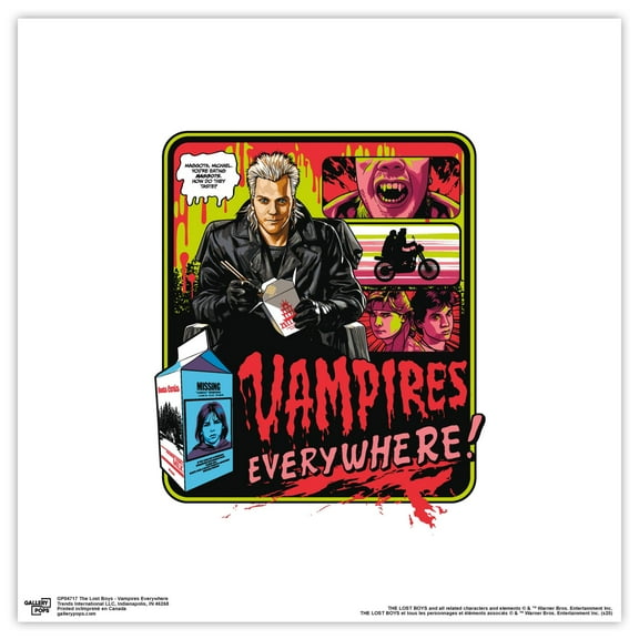 Gallery Pops The Lost Boys - Vampires Everywhere Wall Art, Unframed Version, 12" x 12"