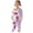 Purple, variant on Girls 2 Piece Pajama Set Cute Print Sleepwear Soft Long Sleeve Top And Pants Matching Nightwear Outfit For Toddlers Kids Children 2 To 10 Years Old