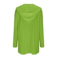thumbnail image 6 of Uqiangy Women'S Clothing Fall Sweatshirt 2025 Fall Trendy Long Sleeve Women Round Neck Open Front Button Down Chunky Knit Cardigan Open Front Knitted Sweater Green S, 6 of 6