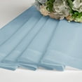 thumbnail image 4 of OVZME Sheer Window Curtains 72 inch Length 2 Panels, Rod Pocket Voile Drapes for Living Room Elegant Airy Transparents Draperies Curtains for Nursery/Patio/Bedroom/Guest Room, 42"Wx 72"L Sky Blue, 4 of 7