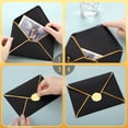 thumbnail image 3 of 50 Pcs A7 s 5 x 7 Card s V Flap Mailer with Gold Border for Office Wedding Invitation Cards Graduation Baby Shower Greeting Cards(Black), 3 of 4