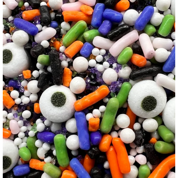 Halloween Jimmies with eyes Sprinkles 2oz