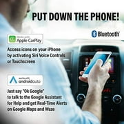 Sound Storm Laboratories DD988ACP Car Audio Stereo – Apple CarPlay, Android Auto, Double Din, 6.75 Inch Capacitive Touchscreen, Bluetooth, No CD DVD Player, AM/FM Radio Receiver