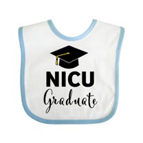 Inktastic Nicu Graduate-graduation Hat Boys or Girls Baby Bib