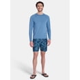 thumbnail image 2 of Laguna Men's Marble Knit Sun Top with Long Sleeves, Sizes M-2XL, 2 of 5