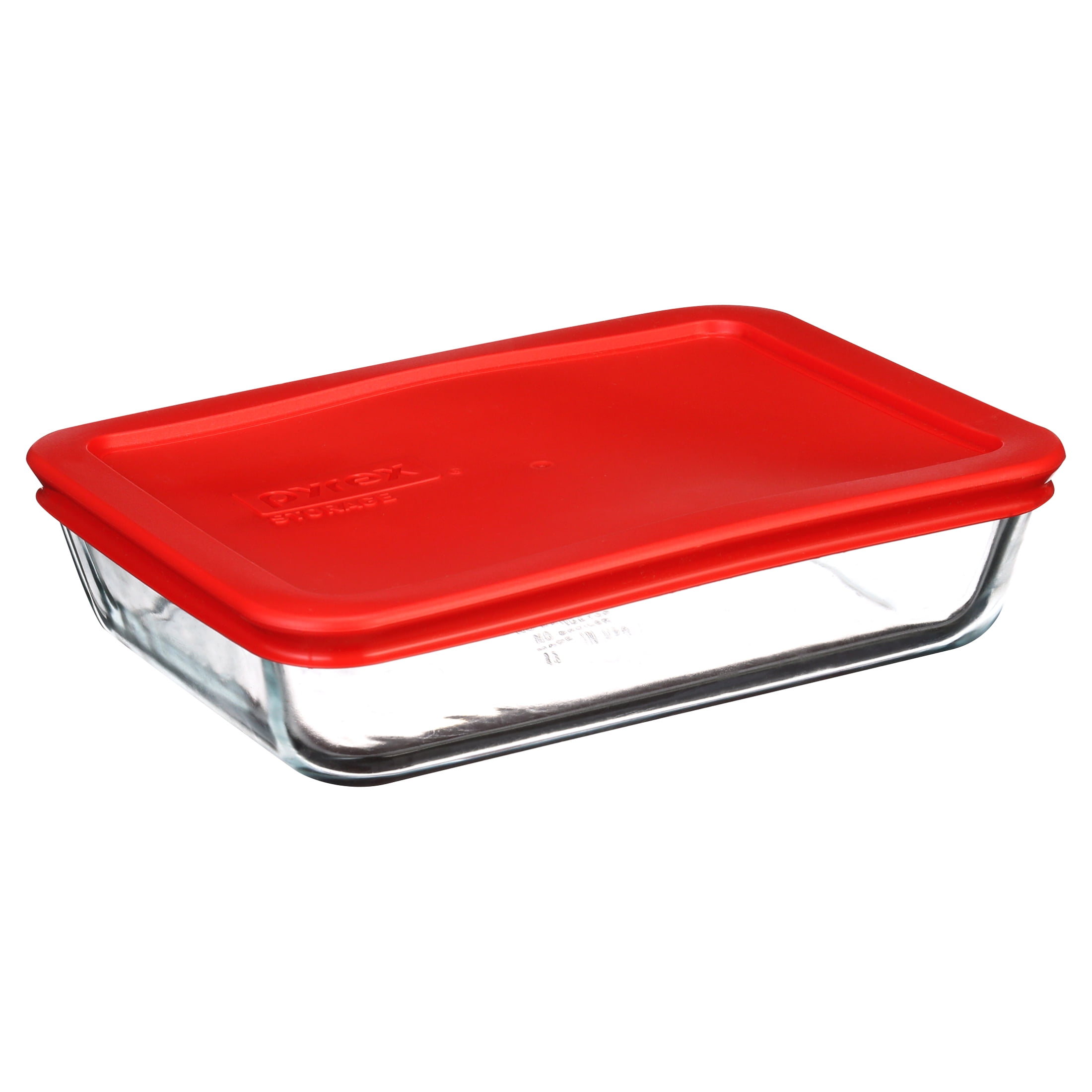 Save on Pyrex Glass Storage Container Round with Red Lid Order Online  Delivery