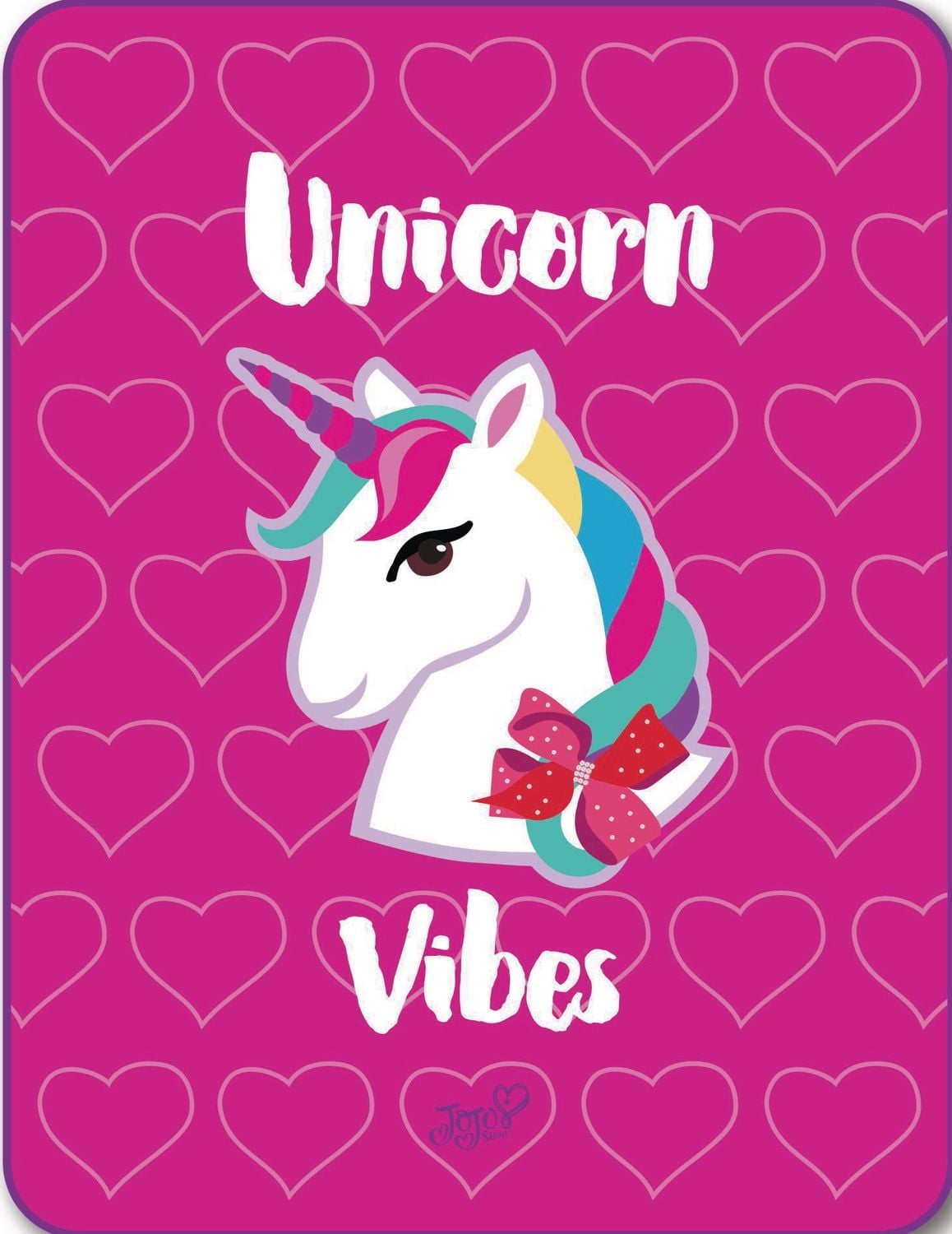 Jojo Siwa Unicorn Vibes Fleece Throw