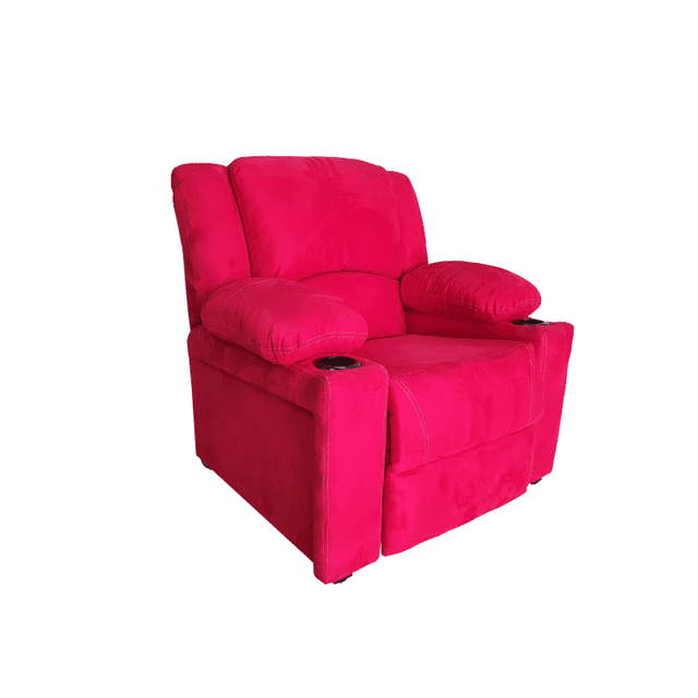 Reclinable Sheraton, Suede Rojo, Tu Espacio Muebles. Tu Espacio Muebles Sillón Reclinable de Impulso Sheraton