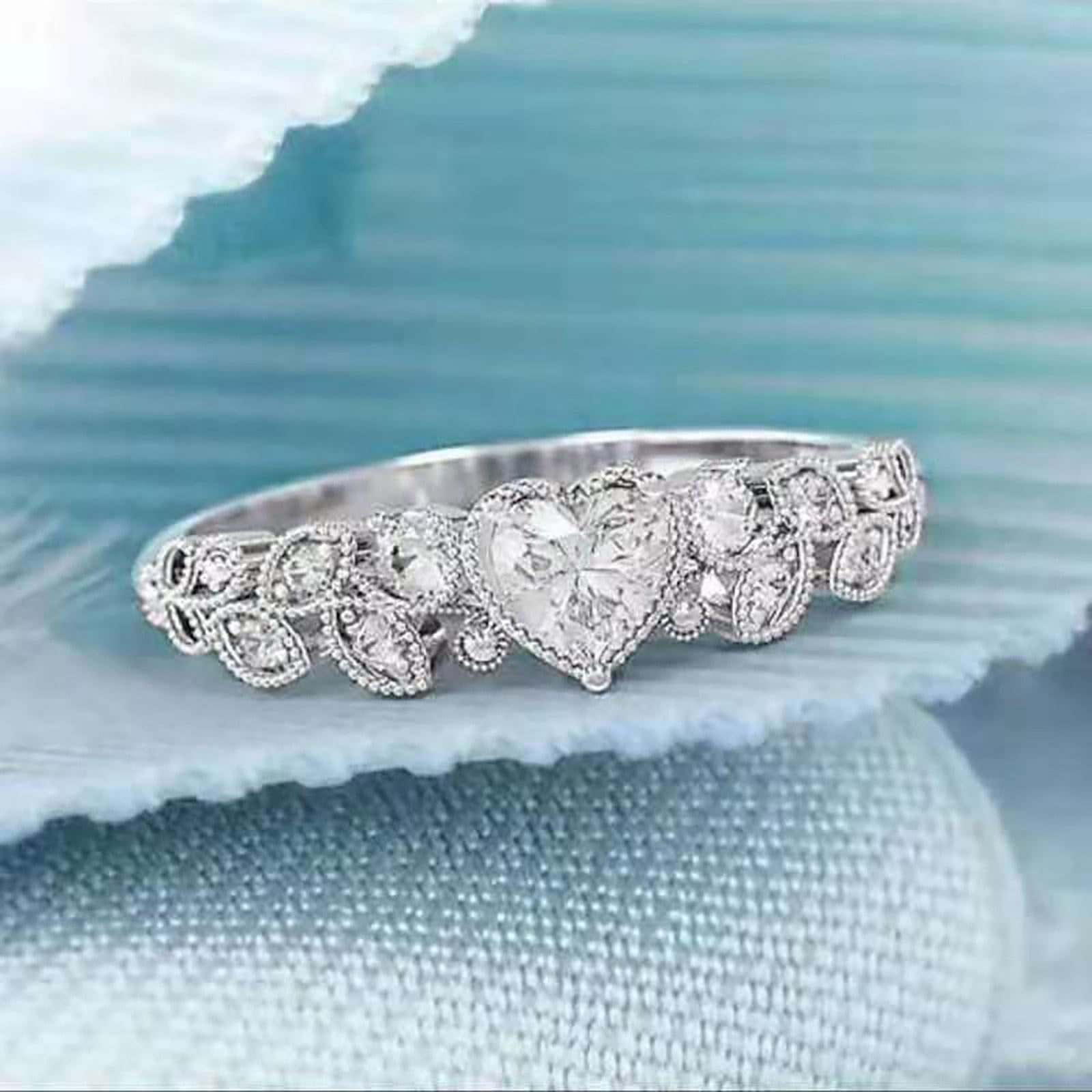 Bridal Ring Sets for women, Ladies Girl Engagement Rings Promise ...