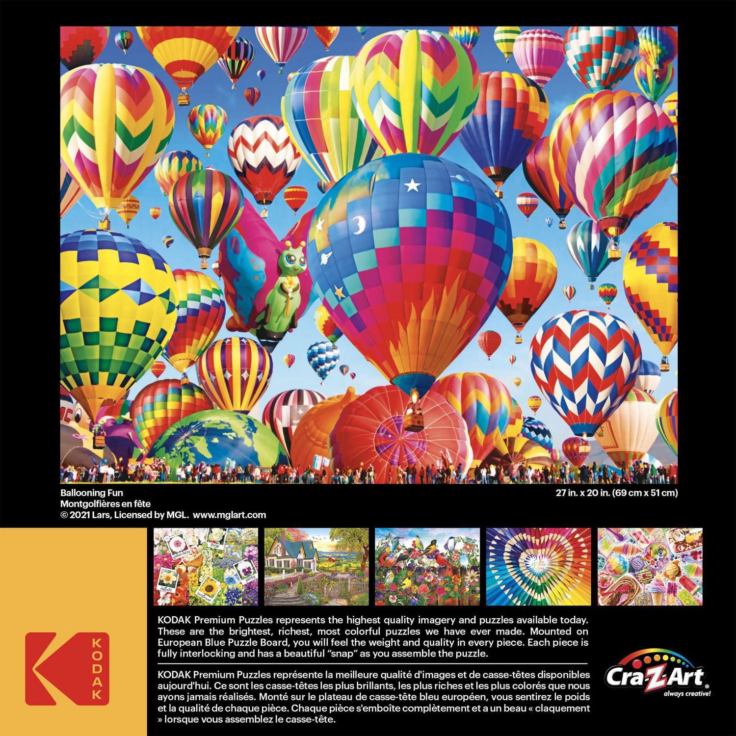 Kodak 1000 piece jigsaw puzzle - Ballooning Fun