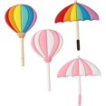 thumbnail image 1 of 4 Pieces Rainbow Balloon Refrigerator Hanger Magnetic Hanger Key Keychain Hook Hangers for Decorating Towel Balloon Refrigerator Kitchen, 1 of 5