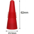 thumbnail image 2 of Juego de 10 tapones de silicona para botellas de vino, de acero inoxidable con sello hermético, de amplia aplicabilidad que garantiza la frescura de todas las bebidas, 2 of 5