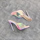 thumbnail image 5 of Sandalias de tacón alto con punta cuadrada y punta abierta de color transparente sexy para mujer Pantuflas Wmkox8yii hj789, 5 of 6