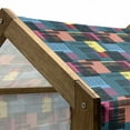 thumbnail image 5 of Retro Pet House, Hand Drawn Vintage Composition of Geometric Shapes Squares Rectangles and Stripes, Outdoor & Indoor Portable Dog Kennel with Pillow and Cover, 5 Sizes, Multicolor, by Ambesonne, 5 of 5