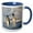 Blue/White, variant on 3drose, Antarctica, Emperor Penguins Standing in Winter, 11oz Two-tone Yellow Mug